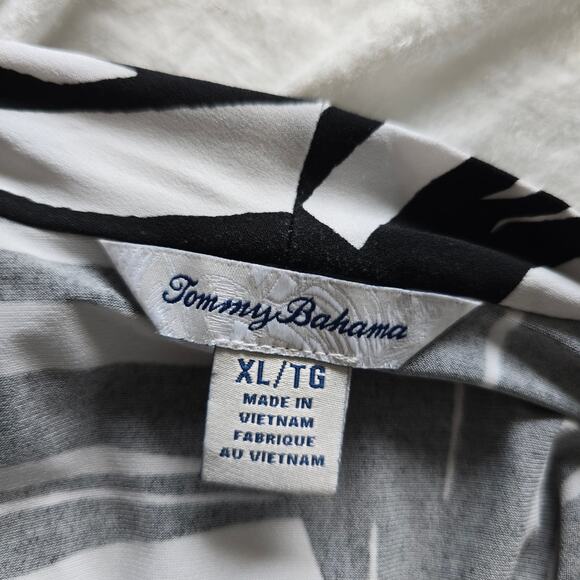 Tommy Bahama Oliana Hawaiian Maxi Dress Size XL Jersey V-neck Side Slit Resort - Picture 6 of 9